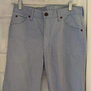 Vintage Made in Italy Levi's Baby Blue Casual Pants